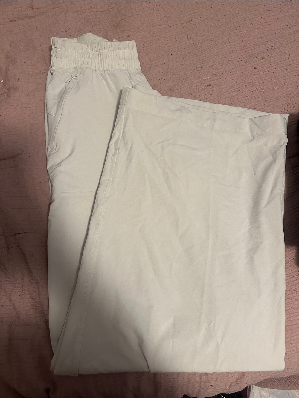 lululemon athletica Women's White Boot-Cut Pants